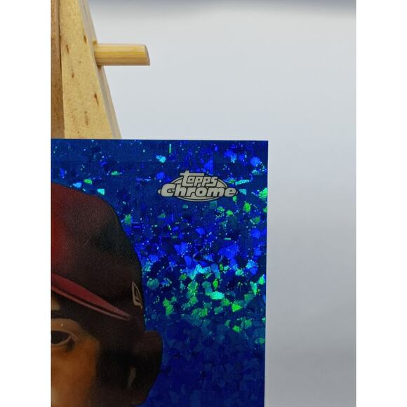 2022 Shohei Ohtani #1 SP 146/199 Topps Chrome Plat. Ann. Blue Mini Diamond - Picture 4 of 7